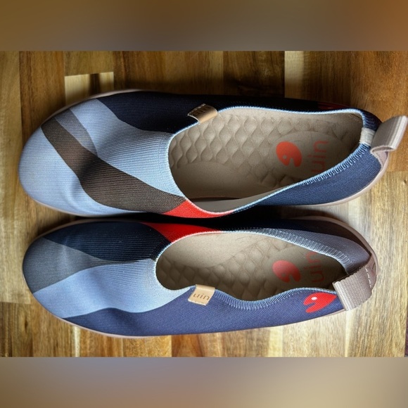 UIN Long Journey Casual Pull On Knitted Outdoor Ergonomic Lightweight Shoes Sz10 main image 11